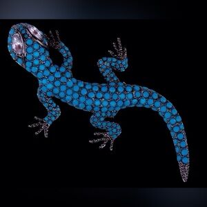 Joan Rivers lizard or salamander Brooch